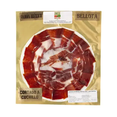 Jamón cortado a cuchillo